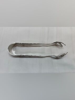 Apollo Silver Co Quadruple Plate Claw Foot Ice Tongs 7” Antique Barware